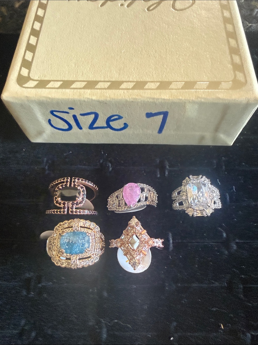 Bomb Party OG rings size 7 lot NWT